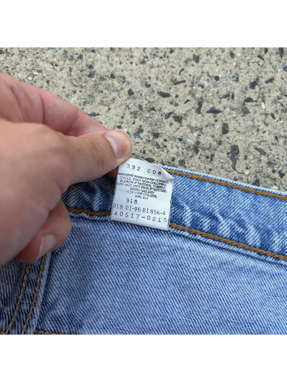 Vintage 90s Levi’s 517 Orange Tab Jeans 36x32 Bootcut Flare Light Wash Denim